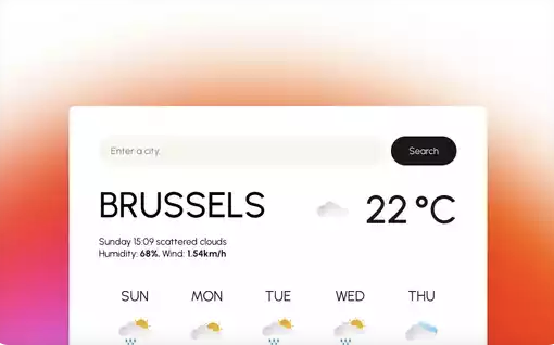 Weather App Preview